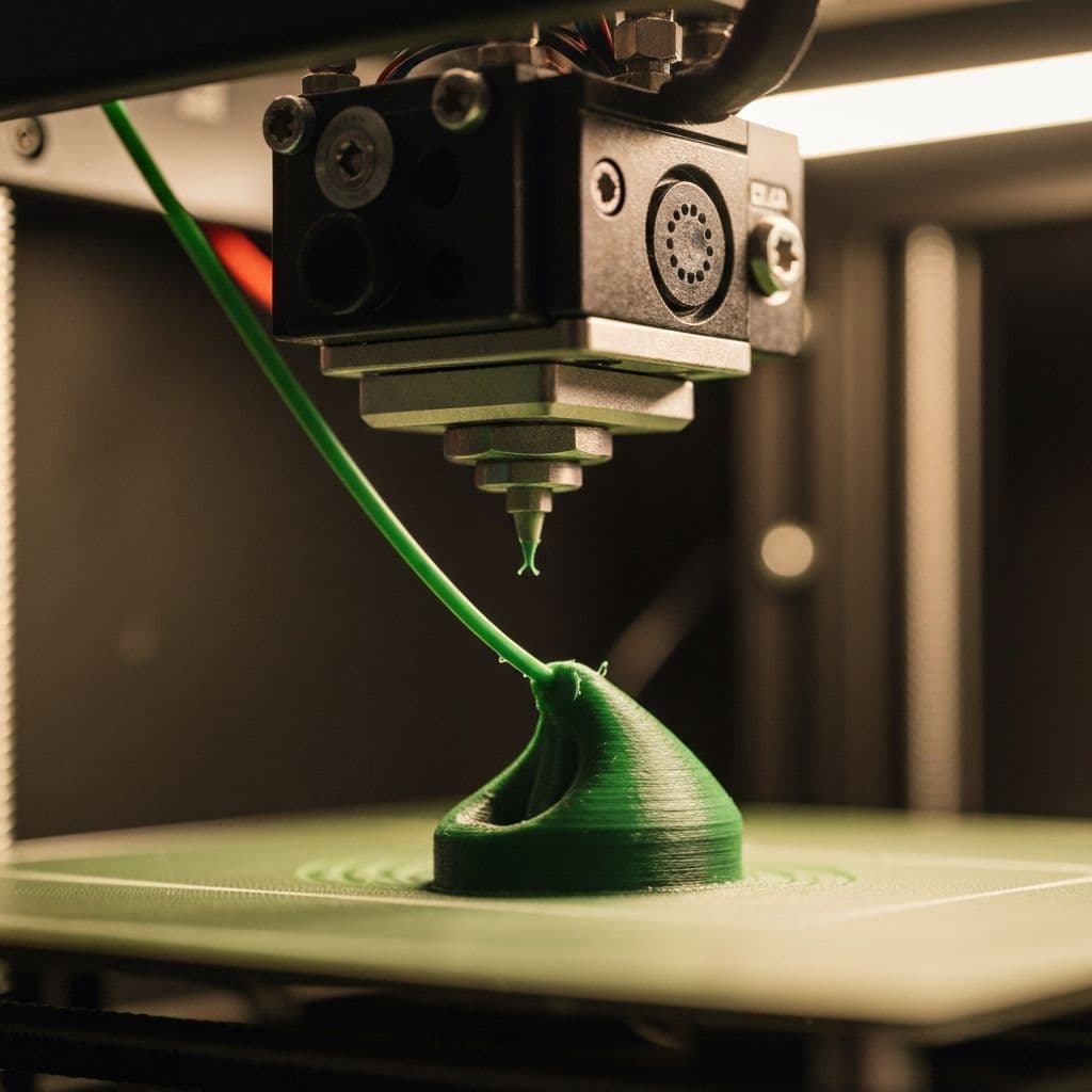 Impressora 3D a funcionar